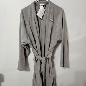 Lacoste Gray soft cotton terry and a pique-knit design